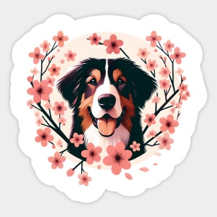 Berger Picard Enjoys Spring Amid Cherry Blossoms Beauty Sticker